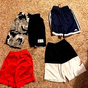 Bundle of 4 boys basketball shorts